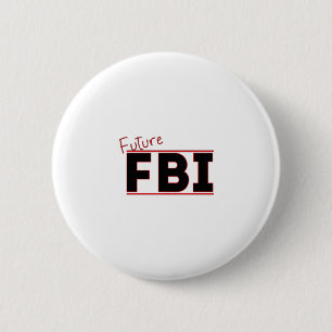 Badge Rond 5 Cm Future FBI
