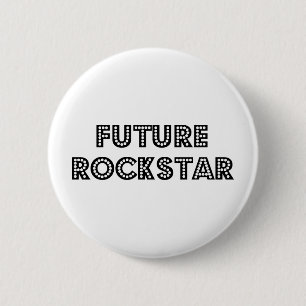 Badge Rond 5 Cm Future Rock Star