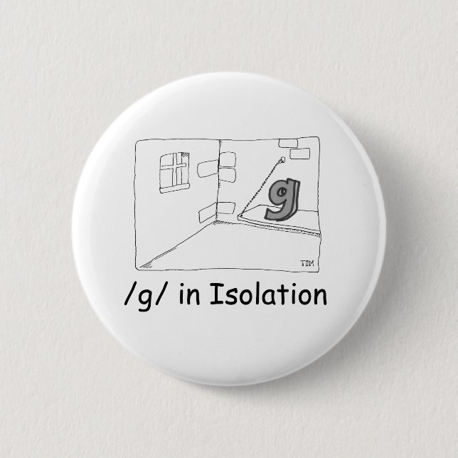 Badge Rond 5 Cm G en isolation (Devant)
