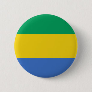 Badge Rond 5 Cm Gabon flag