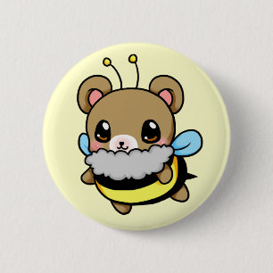 Badge Rond 5 Cm Gaffez l'ours