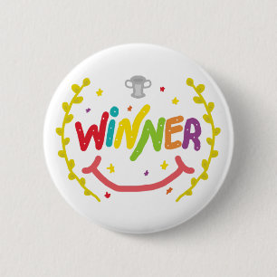 Badge Rond 5 Cm Gagnant