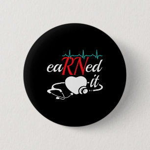 Badge Rond 5 Cm Gagné Il Rn Infirmière Infirmière Diplôme