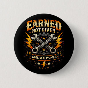 Badge Rond 5 Cm Gagné, pas donné