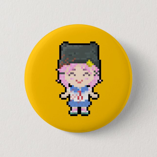 Badge Rond 5 Cm Gakkou Gurashi ! ~ Yuki Takeya (Devant)