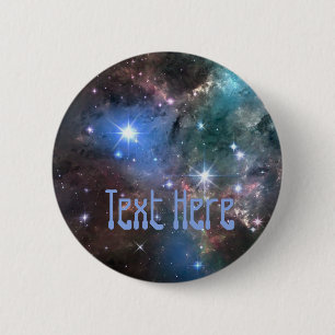 Badge Rond 5 Cm Galaxie