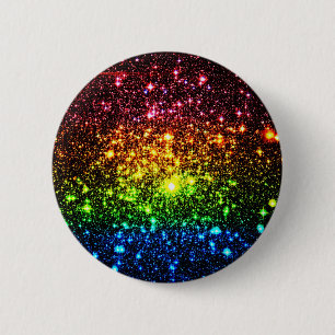 Badge Rond 5 Cm Galaxie Arc-en-ciel