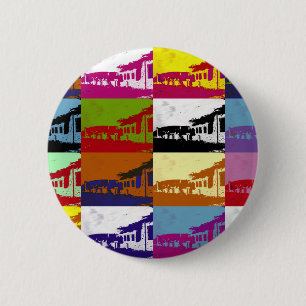 BADGE ROND 5 CM GALLES ANCIEN