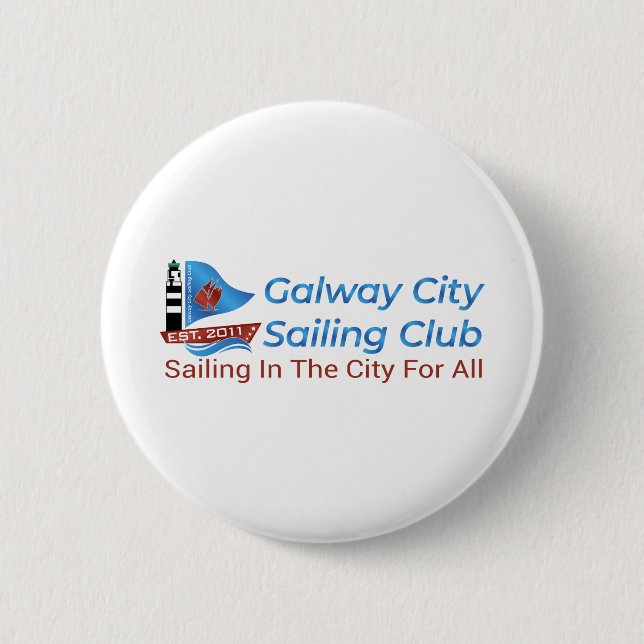 Badge Rond 5 Cm Galway City Sailing Club (Devant)