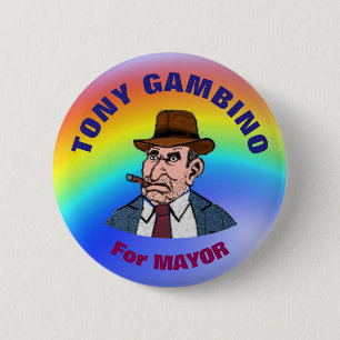 Badge Rond 5 Cm Gambino élégant pour le maire