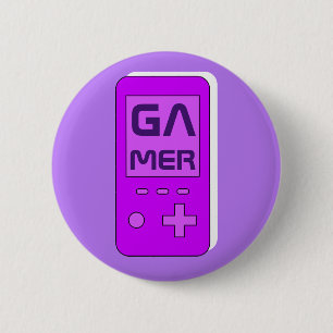 Badge Rond 5 Cm Gamer