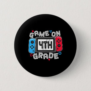 Badge Rond 5 Cm Gamer Ck Pour Aller à L'école Drôle De Jeu Sur Les