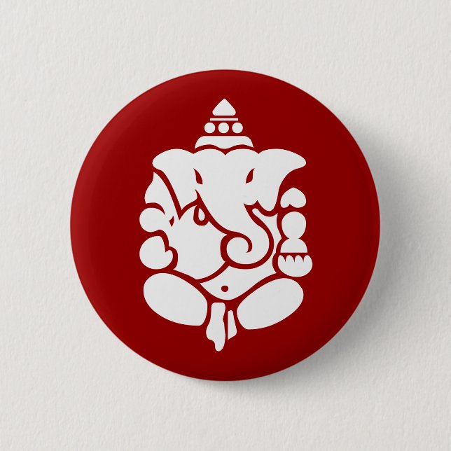 Badge Rond 5 Cm Ganesha (Devant)