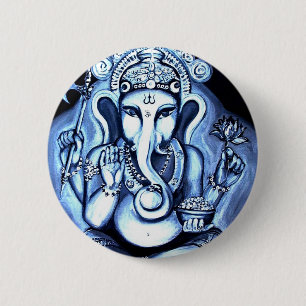 Badge Rond 5 Cm Ganesha