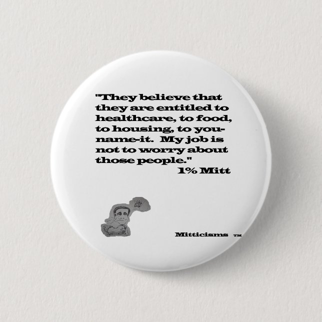 Badge Rond 5 Cm Gant de 1% (Devant)