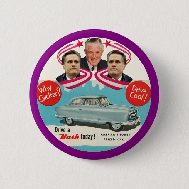 Badge Rond 5 Cm Gant et George Romney (Devant)