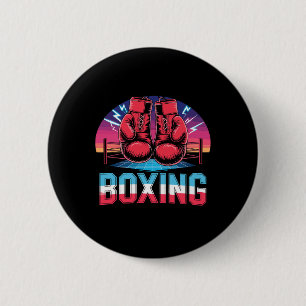 Badge Rond 5 Cm Gants de boxe Vintages des années 90