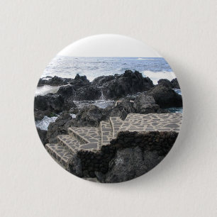 Badge Rond 5 Cm Garachico, Tenerife bouton personnalisé