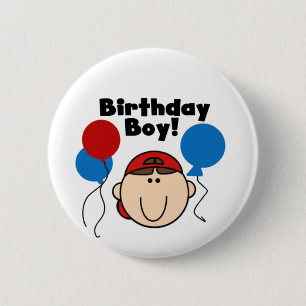 Badge Rond 5 Cm Garçon d'anniversaire