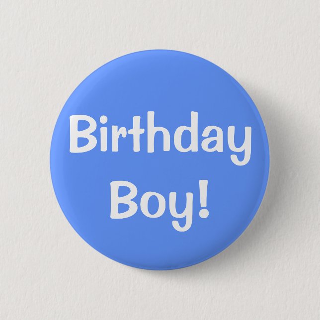 Badge Rond 5 Cm Garçon d'anniversaire ! (Devant)
