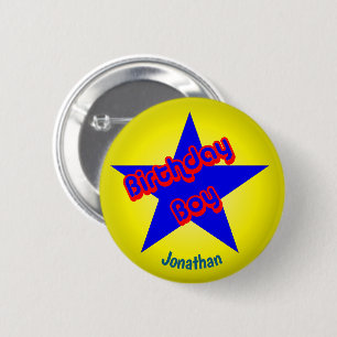 Badge Rond 5 Cm Garçon d'anniversaire Mignon Personnalisé