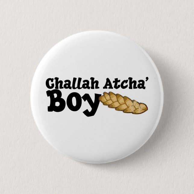 Badge Rond 5 Cm Garçon d'Atcha de pain du sabbat (Devant)
