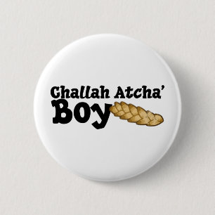 Badge Rond 5 Cm Garçon d'Atcha de pain du sabbat