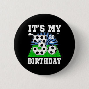 Badge Rond 5 Cm Garçon de 3 ans C'est mon 3ème anniversaire Thème