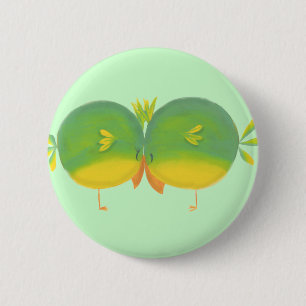 Badge Rond 5 Cm Garçon et fille Love Brids
