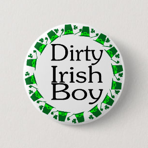 Badge Rond 5 Cm Garçon irlandais sale