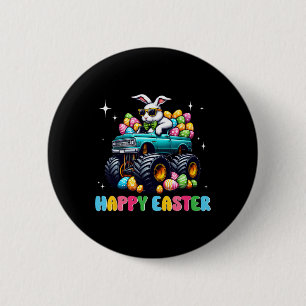 Badge Rond 5 Cm Garçons amusants Joyeux Camion Monstre de Pâques O
