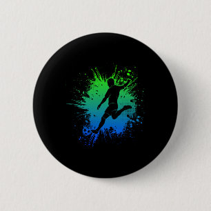 Badge Rond 5 Cm Garçons de football Footbyller Enfants 