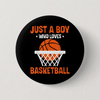 Badge Rond 5 Cm Garçons Juste Un Garçon Qui Aime Basball Bball