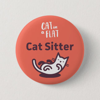 Badge Rond 5 Cm Garde d'enfants de chat