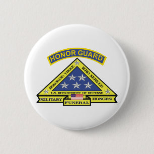 BADGE ROND 5 CM GARDE D'HONNEUR FUNÈBRE MILITAIRE