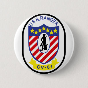 Badge Rond 5 Cm Garde forestière d'USS (CV-61)