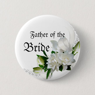 Badge Rond 5 Cm Gardénias de mariage