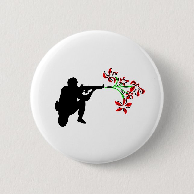 Badge Rond 5 Cm Gardez la paix (Devant)