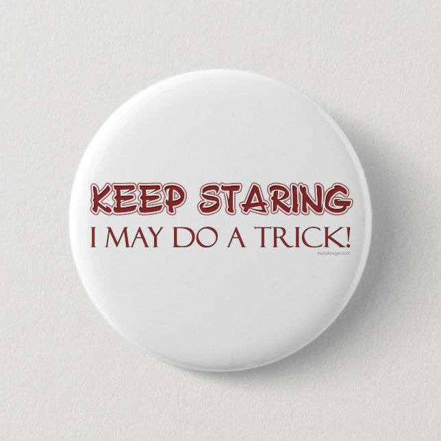 Badge Rond 5 Cm Gardez le bouton de regarder (Devant)