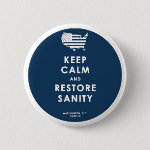 Badge Rond 5 Cm Gardez le calme !