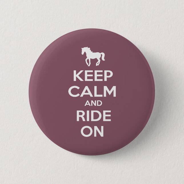 Badge Rond 5 Cm Gardez le calme et continuez (Devant)