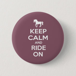 Badge Rond 5 Cm Gardez le calme et continuez