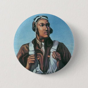 Badge Rond 5 Cm Gardez-nous en vol ~ Tuskeege Airman