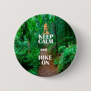 Badge Rond 5 Cm Gardez votre calme et continuez à marcher