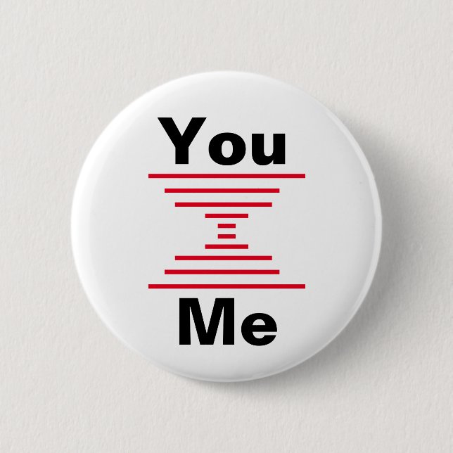 Badge Rond 5 Cm Gardez votre espace (Devant)