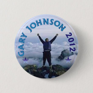 Badge Rond 5 Cm Gary Johnson 2012