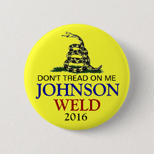 BADGE ROND 5 CM GARY JOHNSON 2016