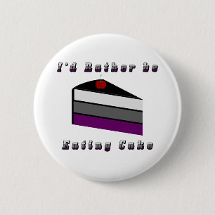 Badge Rond 5 Cm Gâteau d'Asex