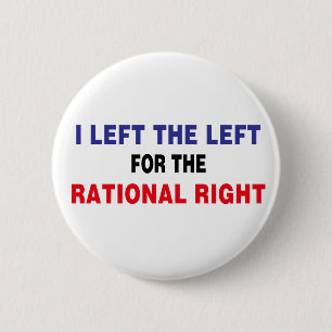 Badge Rond 5 Cm Gauche Pour La Rationnelle Droite