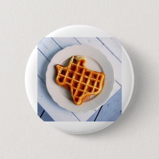 Badge Rond 5 Cm Gaufre du Texas (Devant)